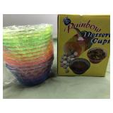 Rainbow dessert cups