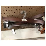 6 wooden pants/skirts hangers