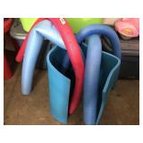 Pool noodles and floating mat