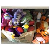 Large lot of stuffed animals