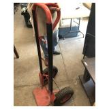 Large rubber tire 2 wheel dolly- 51" tall