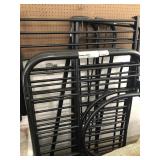 Twin over futon bunk bed set- metal framework