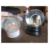 St Louis Snow Globe / Rainbow Snow Globe Lot