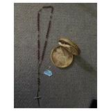 Vintage Rosary / Blessed By The Pope