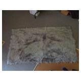 Super Soft Fur Rug Gray
