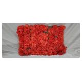 NEW Red Flowers... Wall Decor? Grave Blanket?