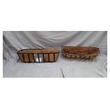 NEW PORCH RAILING PLANT HOLDERS SET OF 2