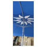 6.5 Ft Sky Blue Leaf  beach Umbrella  in box with