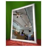 New 24"x 32"LED Bathroom Mirror With Time &