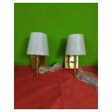 2 New Wall Lights.  Plug in No Wiring Needed