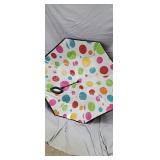NEW INVERTED UMBRELLA POLKA DOT DESIGN APPROX 40"