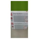Vinyl Synthetic Exam Gloves  (2 boxes 100 each )