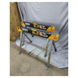 Pair of Tough Built 2200lb Sawhorses/Job Site