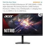 Acer Nitro XV282K KVbmiipruzx 28" UHD (3840 x