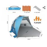 Oileus X-Large 4 Person Beach Tent Sun Shelter -