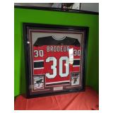 Brodeur Jersey.  Authenticated  Signed & Framed