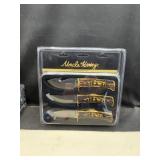 Brand New 3 Pc Uncly Henry Elk Knife Set with