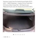 Premium Cargo Liner for Honda Accord Sedan