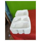 (25)  3 Compartment Take Out Containers8"x 8"