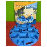 Beach Umbrella Table Tray. Pole Fits through