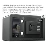 MAGLAG Safe Box with Digital Keypad, Steel Money