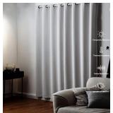 100% Blackout Curtains 84 inches Long - Grey