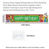 Sesame Street Happy Birthday Banner Photo