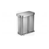 simplehuman 45-Liter Grey Plastic Rectangular