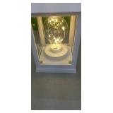 White plastic Lantern 4"x11" NEW IN Box
