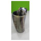 Alehorn Viking Stag Horn Drinking Mug 6" tall