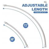 Adjustable Arched Curved Shower Curtain Rod