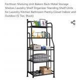 Forthcan Shelving Unit Bakers Rack Metal Storage