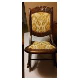 ROSEBACK FOLDING SEWING ROCKER