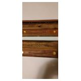 Pair of Incense Burner Boxes  12" x 2 "