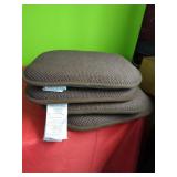 4 Gorilla Grip Brown Seat Cushions 16"x16"