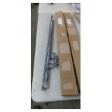 2 drapery rods sets and brackets 72-144"