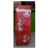 Huggies #7 diapers. (40 diapers )