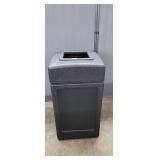 NEW Black Outdoor Trash Can Measurements: approx