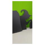 HALLOWEEN PLASTIC DECORATIVE CUT OUTS  (2 PKS OF
