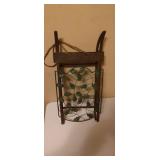 Winter Greetings Metal Decorative Sled 22" x 11"
