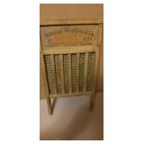 Old National Washboard with brass scrub board