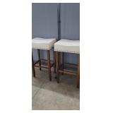 NEW Counter Height Bar Stools w/ brass