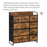 LYNCOHOME Dresser for Bedroom, Dresser with 9