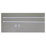 NEW VALANCE TENSION RODS - 2 - w/ sticky rod