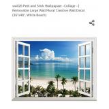 NEW White Beach w/ Blue Sea & Palm Tree Open