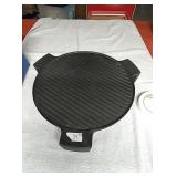 15" cast iron plate topper for medium green egg