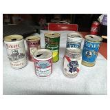 7 vintage alcohol cans....the 7oz pbr is bent as