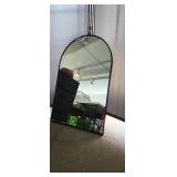 NEW BLACK ARCH FRAMED MIRROR35.5" TALL x 23.5"