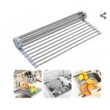 Over The Sink Dish Drying Rack, Searik Roll up