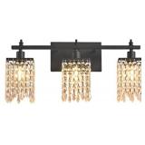 ISRAMP 3-Light Crystal Vanity Sconces, Wall Light